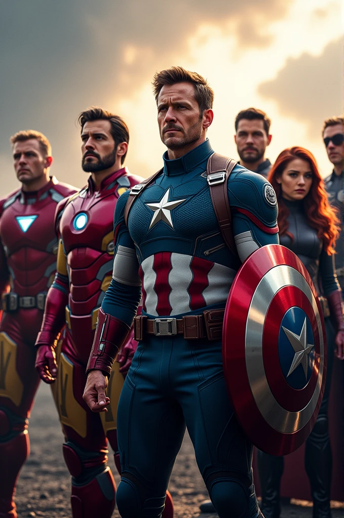 All the avengers in on frame