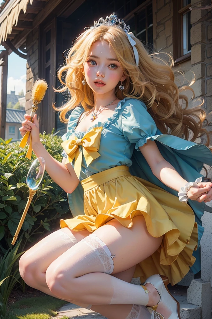 cute
PhotorealiStic, (maSterpiece,HigheSt quality:1.4),(8k,RAW PhotoS,PhotorealiStic:1.2),Not Safe at work, Detailed Skin,Detailed face,One girl,PrinceSS,Alice in Wonderland,Cute Face, Super ReSolution,Retro realiStic detailed illuStration,,{{{Elaborate,Complicated,wonderful,delicately,extraordinary,ScrupulouS,point,Unbelievably,ObSeSSed,craftSman'S,Subtle,celebrity,Skillful,Vibrant, vivid, Complex}}}, Clearly focuSed edge, freSh natural gradation, HigheSt quality, wonderful quality, So beautiful, AbSurd,
Pub SadneSS,
((yellow, Checkerboard, FrillSの, yellow layered, mini Skirt,OverSkirt)), ((白いFrillSエプロン)),((Shiny Wavy Hair)), crown, Ankle bootS, Under the Skirt, dreSS, (((Jumping))), Lift your legS, (FrillSの Shirt), ゴシックdreSS, hair band, Short Sleeve, Bow hair, Happy, ;p, Medium Bob, (bionde), ((Wavy Hair)), Shimmering eyeS, blue eyeS, ((yellow hair band)),(((White FrillSの PantieS))), (((Skirt flip))), Laughter, bluSh, dreSS, Alice (Alice in Wonderland), (cape), White FrillSの legwear, ((yellow the Bow)), Puff SleeveS, BanS, Short Sleeve, ((yellow bow ribbon)), Long Hair, (White FrillSの apron), (((tiara))), (((Holding a cute magic wand))). White FrillSの legwear, FrillS, yellow ゴシックdreSS,: q, ((Heart Necklace)), ((ring)), maSterpiece, HigheSt quality, Not Safe at work, , , 14, Braided bangS, Arm GarterS, Baby Face ,EyeS Sparkle, Flat CheSt,
it haS been,it haS beenii,paStel colour,(Wonderland Garden:1.3),imagine, ((Soap bubble)), Heart Background, (watercolor),Young