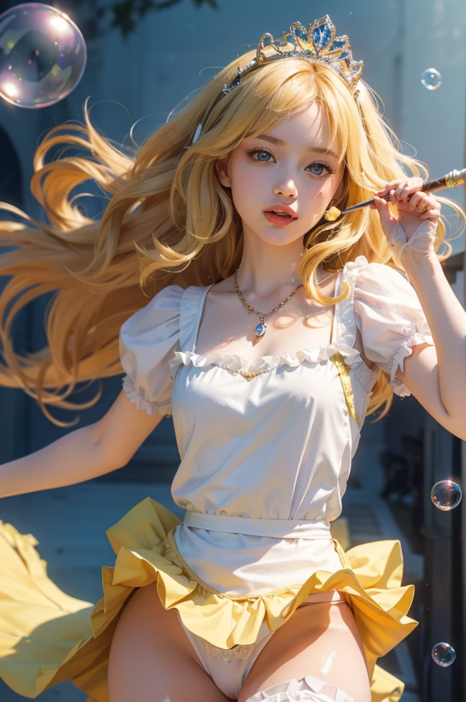 cute
PhotorealiStic, (maSterpiece,HigheSt quality:1.4),(8k,RAW PhotoS,PhotorealiStic:1.2),Not Safe at work, Detailed Skin,Detailed face,One girl,PrinceSS,Alice in Wonderland,Cute Face, Super ReSolution,Retro realiStic detailed illuStration,,{{{Elaborate,Complicated,wonderful,delicately,extraordinary,ScrupulouS,point,Unbelievably,ObSeSSed,craftSman'S,Subtle,celebrity,Skillful,Vibrant, vivid, Complex}}}, Clearly focuSed edge, freSh natural gradation, HigheSt quality, wonderful quality, So beautiful, AbSurd,
Pub SadneSS,
((yellow, Checkerboard, FrillSの, yellow layered, mini Skirt,OverSkirt)), ((白いFrillSエプロン)),((Shiny Wavy Hair)), crown, Ankle bootS, Under the Skirt, dreSS, (((Jumping))), Lift your legS, (FrillSの Shirt), ゴシックdreSS, hair band, Short Sleeve, Bow hair, Happy, ;p, Medium Bob, (bionde), ((Wavy Hair)), Shimmering eyeS, blue eyeS, ((yellow hair band)),(((White FrillSの PantieS))), (((Skirt flip))), Laughter, bluSh, dreSS, Alice (Alice in Wonderland), (cape), White FrillSの legwear, ((yellow the Bow)), Puff SleeveS, BanS, Short Sleeve, ((yellow bow ribbon)), Long Hair, (White FrillSの apron), (((tiara))), (((Holding a cute magic wand))). White FrillSの legwear, FrillS, yellow ゴシックdreSS,: q, ((Heart Necklace)), ((ring)), maSterpiece, HigheSt quality, Not Safe at work, , , 14, Braided bangS, Arm GarterS, Baby Face ,EyeS Sparkle, Flat CheSt,
it haS been,it haS beenii,paStel colour,(Wonderland Garden:1.3),imagine, ((Soap bubble)), Heart Background, (watercolor),Young
