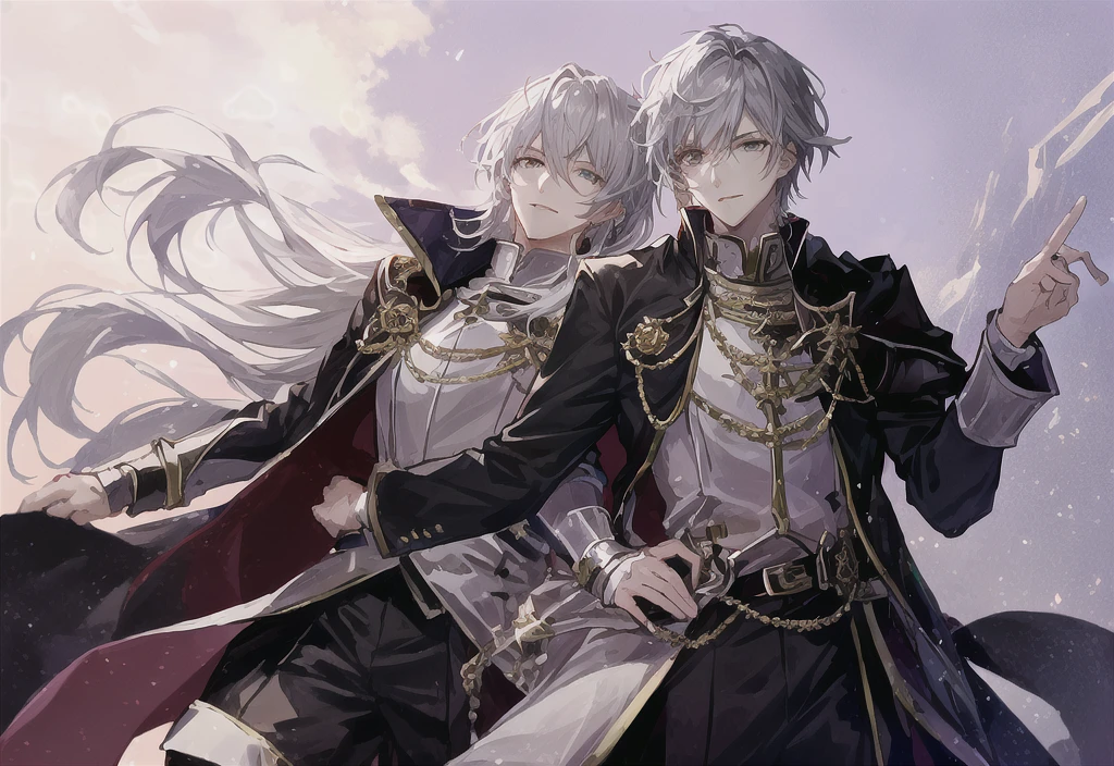 Anime style image of a man dressed in a knight's suit holding a sword., sacred waters in style of wlop, Portrait of Thancred, sacred waters, cerochan art, I was the point, highly detailed exquisite fanart, cerochan, casimir art, genshin impact keqing, from Shitao, Shadowverse style, son of sparda, au ra character, ffxiv character au ra, white hair, red blue green black white scales, horns, horned character, I am married