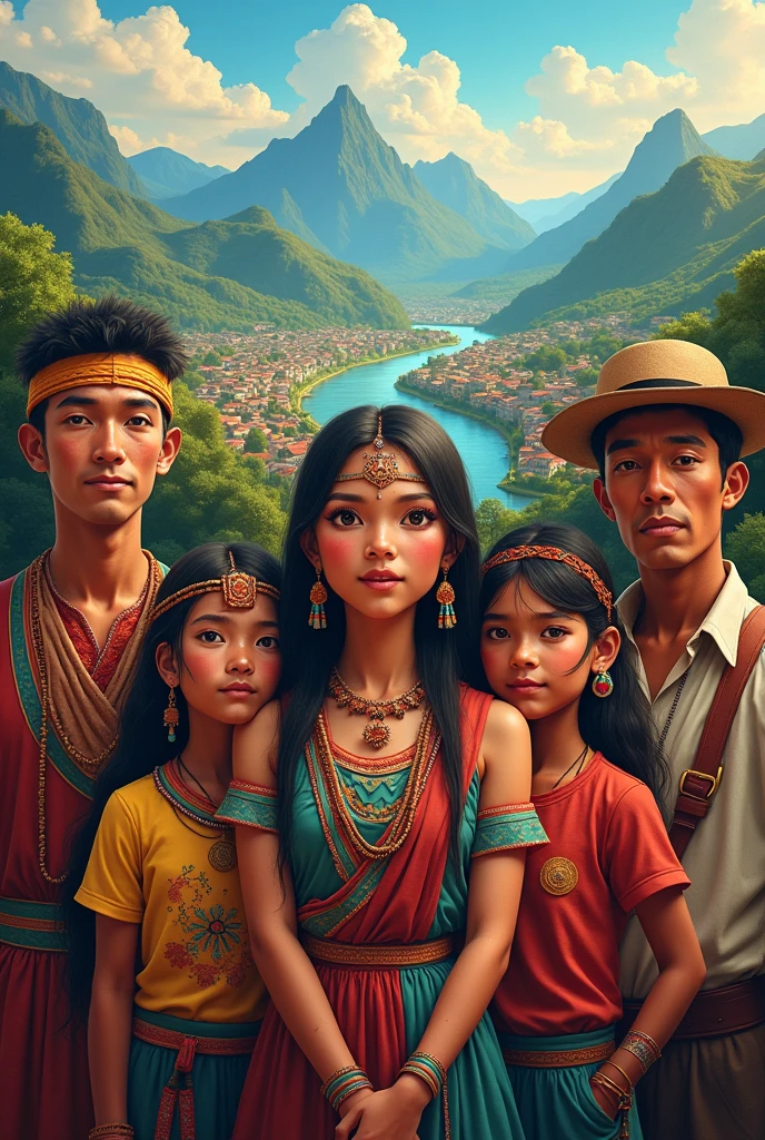 Make an image that represents the Colombian people