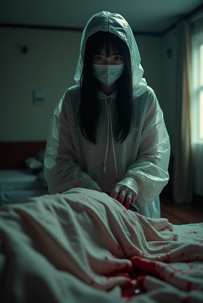 masterpiece, highest quality, (solo focus), (perfect face:1.1), (high detail:1.1), (hyper detailed eyes),Male patient on operating table、Bright torture chamber、High School Uniform、1XGALX Mistress 、performing abdominal dissection 2、(Sadistic schoolgirl opening her laparotomy:2)、1XGメンバーミストレス with scalpel for surgical surgery、A crazy smile、Look at viewers、Enjoying pulling out the internal organs