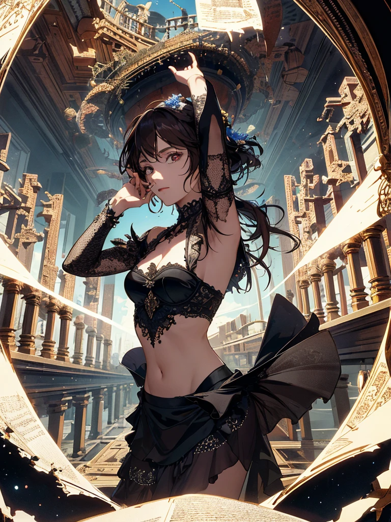 Absurd, high resolution, ultra-detailed, (1 girl:1.3), broken, design a beautiful temple scene, intricate architecture, lush gardens, and a sense of peace and spirituality. Broken, creating an image of a destructive demon with terrifying features, dark powers, and a thirst for chaos and destruction. Broken, designed with a fisheye effect image that captures a wide field of view with a unique curved viewing angle. Break to create rooftop views in urban environments with panoramic cityscapes, dramatic skylines, and a sense of elevation. Break , illustrating the tender moments between parents and children, capturing their bonds, love, and connection. Broken, using pointillism to illustrate images, carefully placed tiny dots of color to create a cohesive and visually stunning whole.