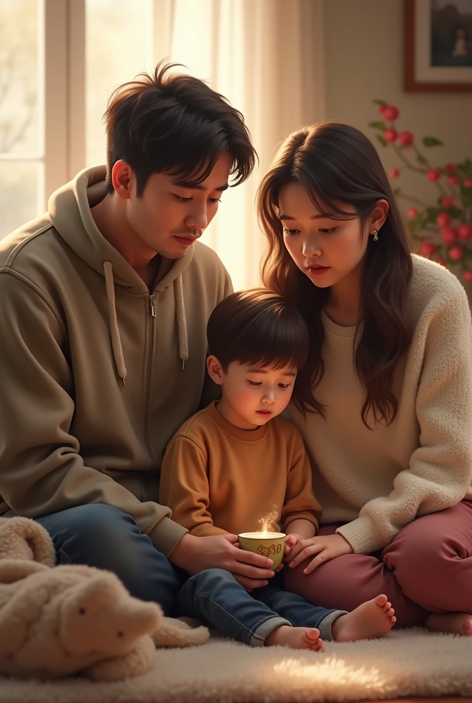 Image of a family advising a