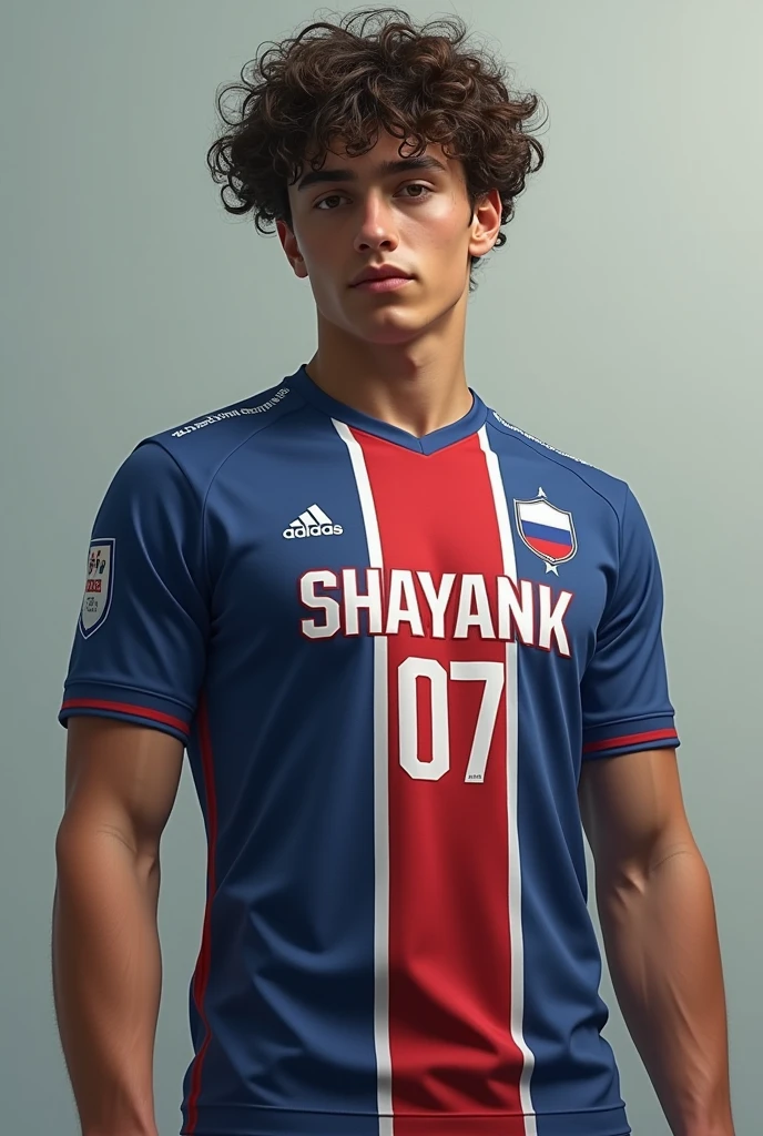 Aser a football shirt
