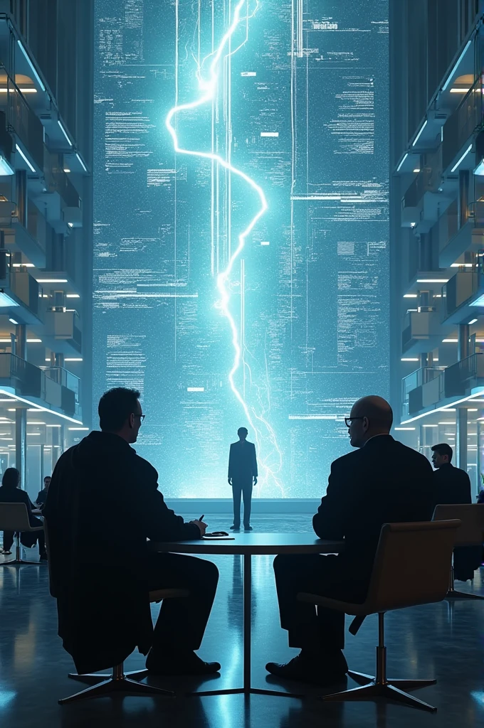 Hyper-realistic image of the future of ethics and morality