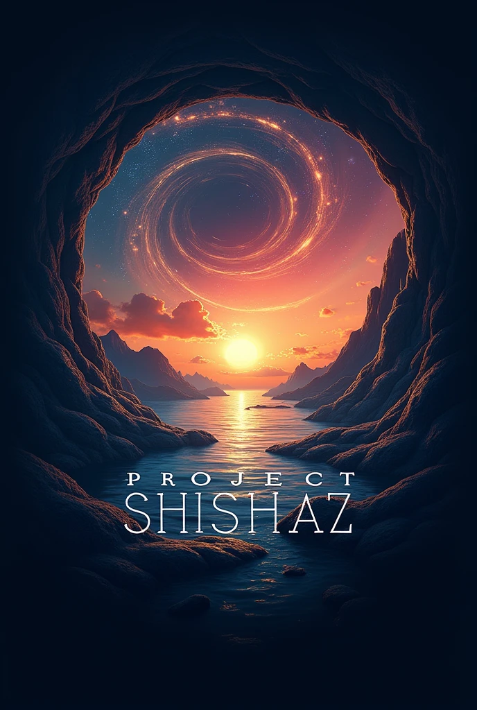Crate Project shishaz logo for  me which includes cinematography, astronomy,space, warm hole, mountain, ocean, parallel universe, multiverse, stars,dreams and much more and write project shishaz in big fonts with sounds look amazing 