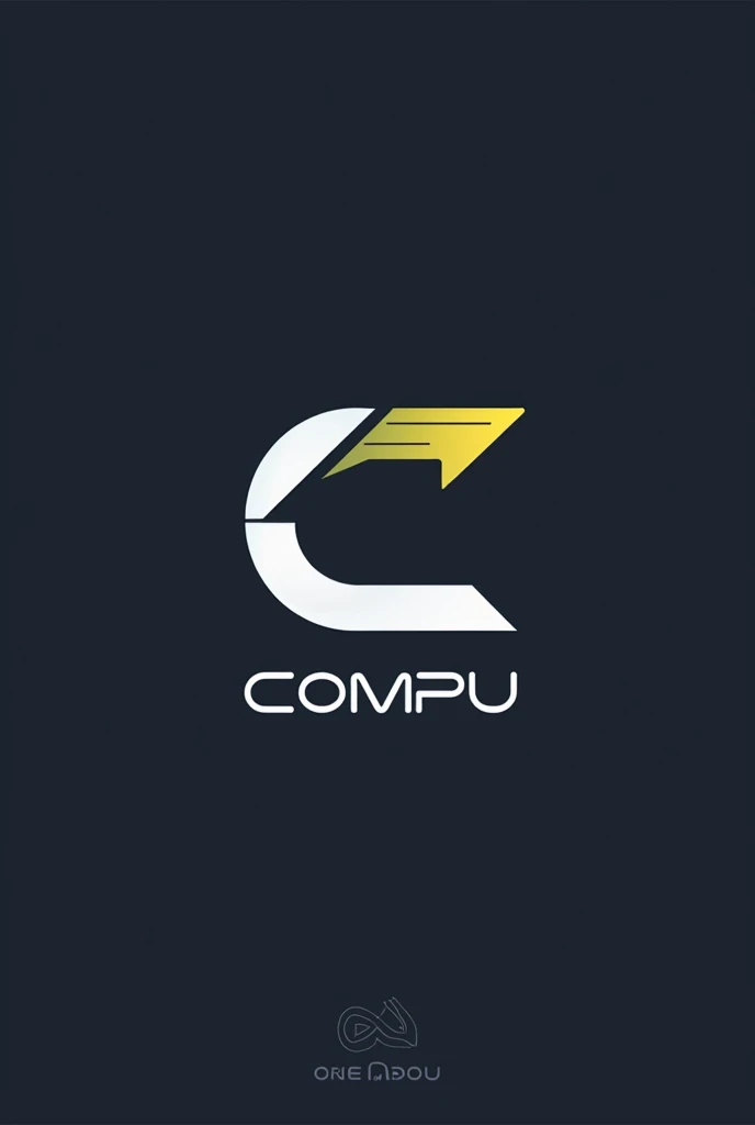 Logo for a company called Compu, She is a seller of computer components, The initial logo should be C-shaped and preferably have a graphics card in some way., make it more minimalist but not too much, but without losing the essence of technology, that looks striking