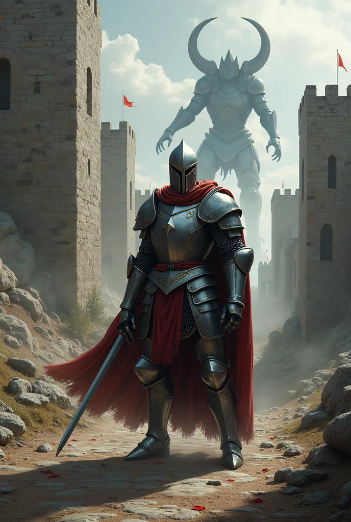 defend post, medieval, monster invasion, defend, medieval, knight defends