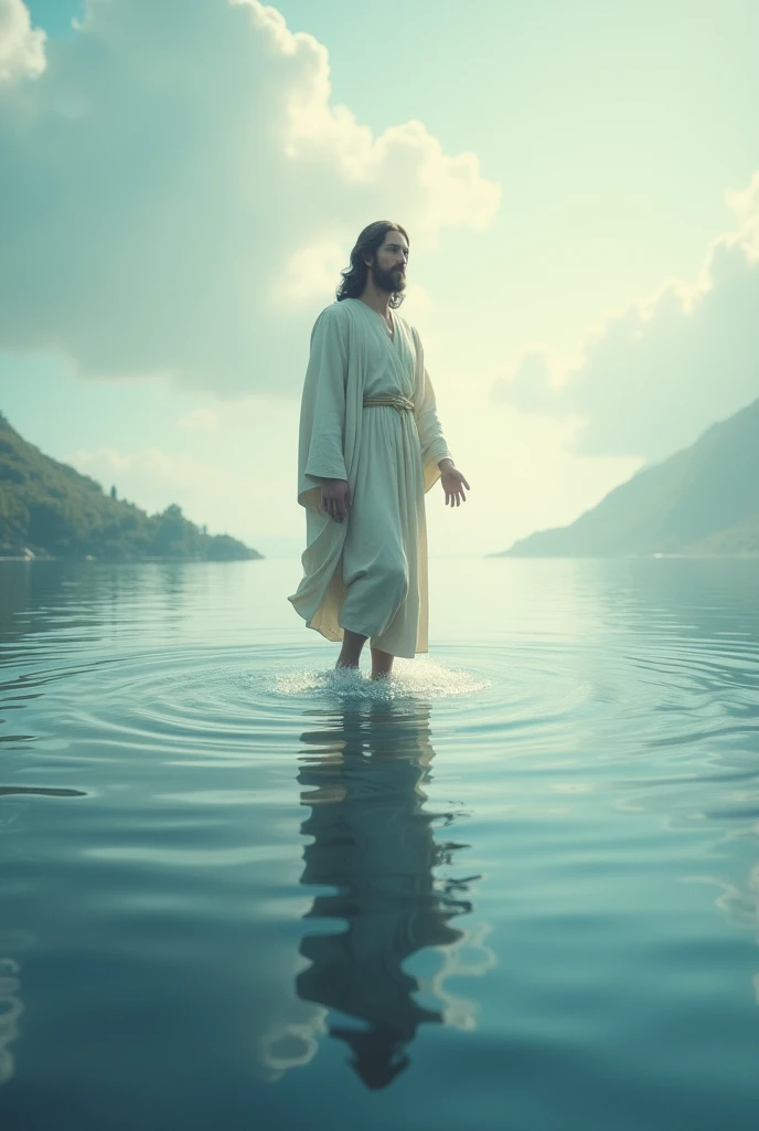 Jesus walking on water