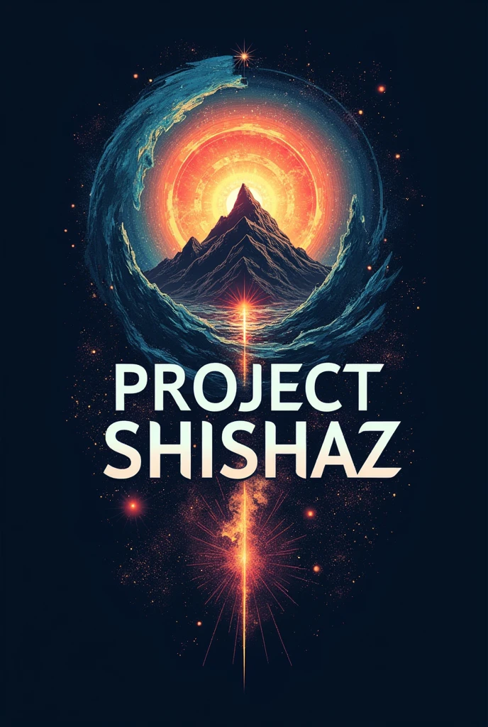 Crate Project shishaz logo for me which includes cinematography, astronomy,space, warm hole, mountain, ocean, parallel universe, multiverse, stars,dreams and much more and write project shishaz in big fonts should look more interesting with sounds look amazing