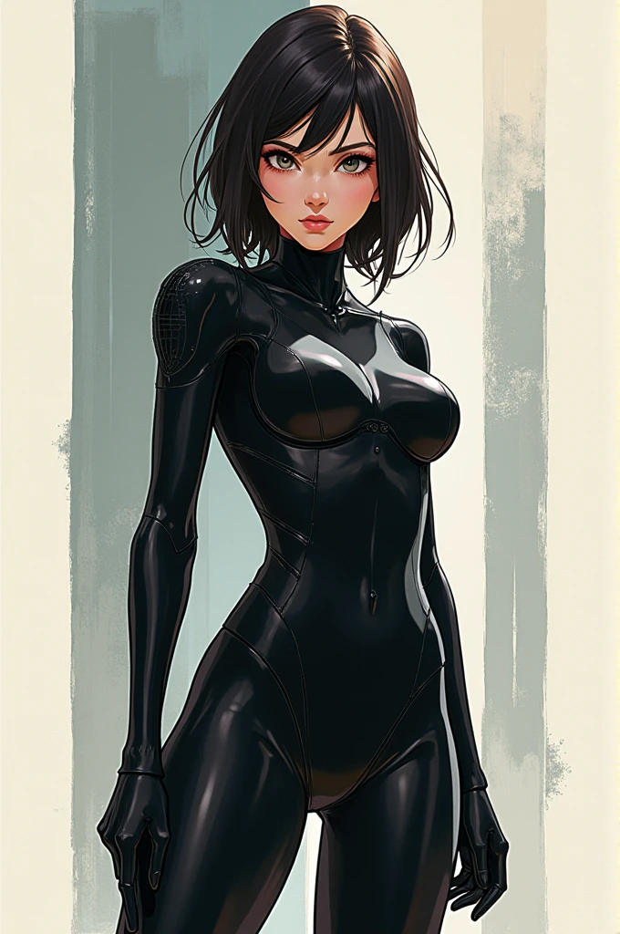 2D drawing anime asian spy drawing anime style icon