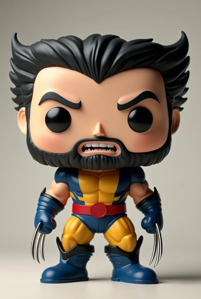 (photorealism:1.2), I WANT WOLVERINE IN FUNKO MODE MAKING A FACE SU
RPRISE