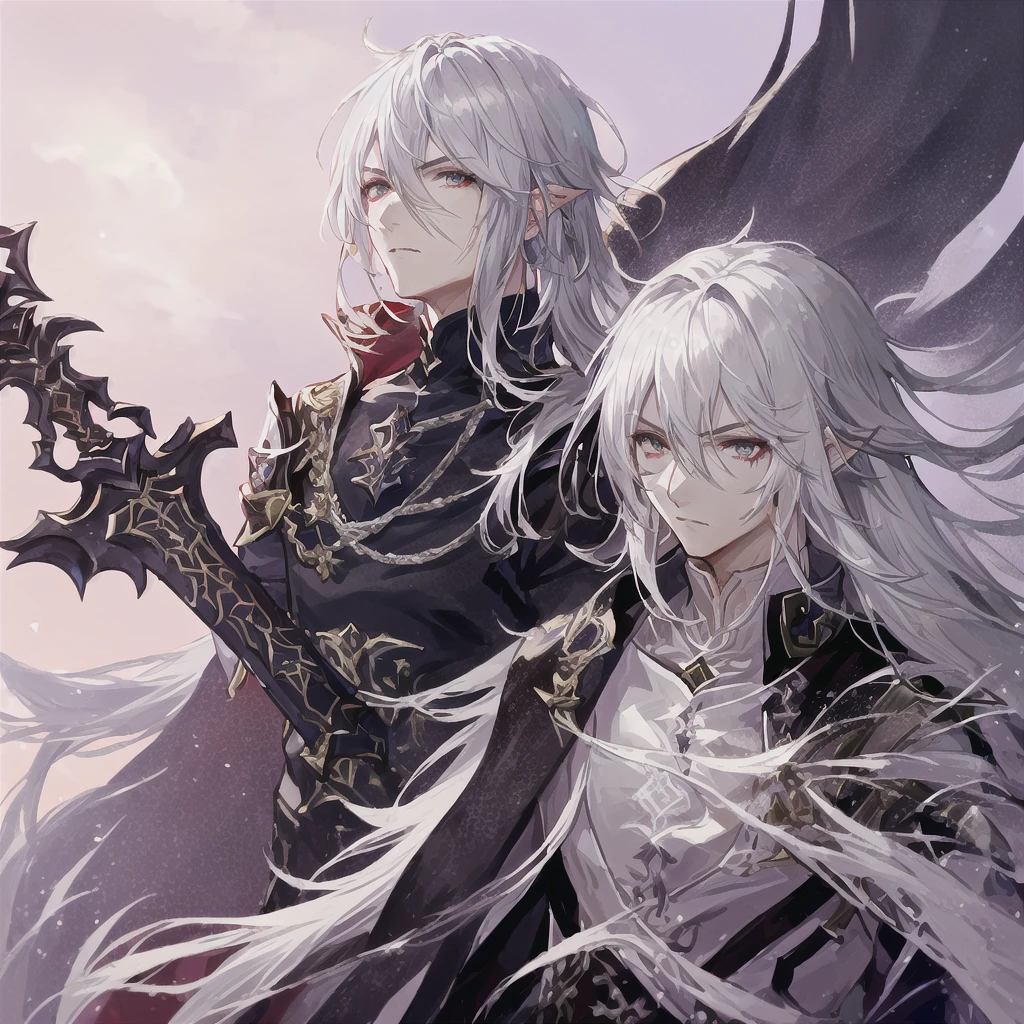 Anime style image of a final fantasy au ra man with white hair and black scales with scars on his face dressed in a knight outfit holding a sword., sacred waters in style of wlop, Portrait of Thancred, sacred waters, cerochan art, I was the point, highly detailed exquisite fanart, cerochan, casimir art, genshin impact keqing, from Shitao, Shadowverse style, son of sparda, au ra character, final fantasy au ra man