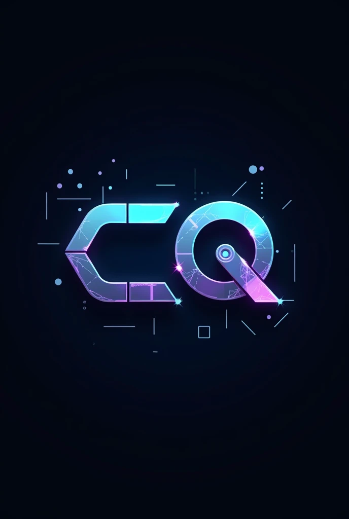 Make a logo of a CQ that has to do with technology