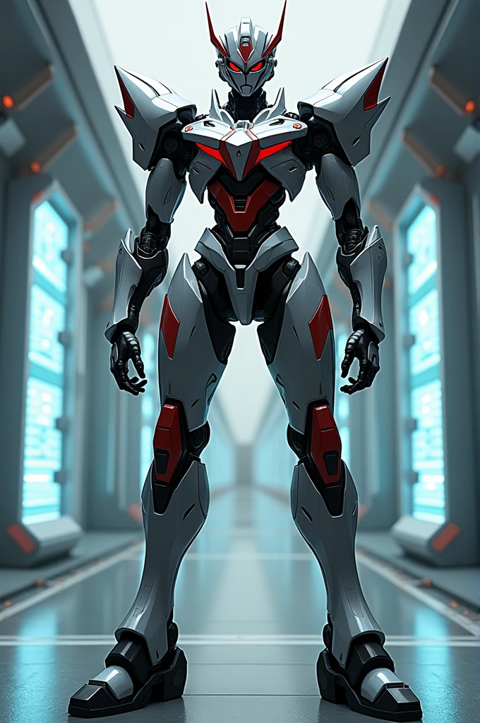 A cool humanoid robot that looks like it&#39;s from the anime Code Geass