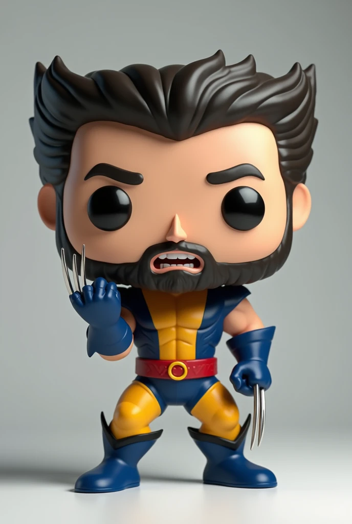 (photorealism:1.2), I WANT WOLVERINE IN FUNKO MODE MAKING A FACE SU
RPRISE WITH THEIR HAND ON THE OPEN MOUTH
