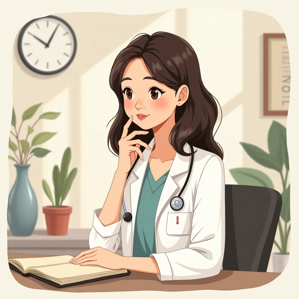 female psychologist from the private university of the north animated tender, let it be a drawing, with the theme of human talent management without cream borders