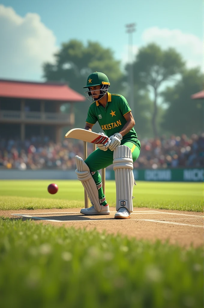 babar azam in local cricket ground 