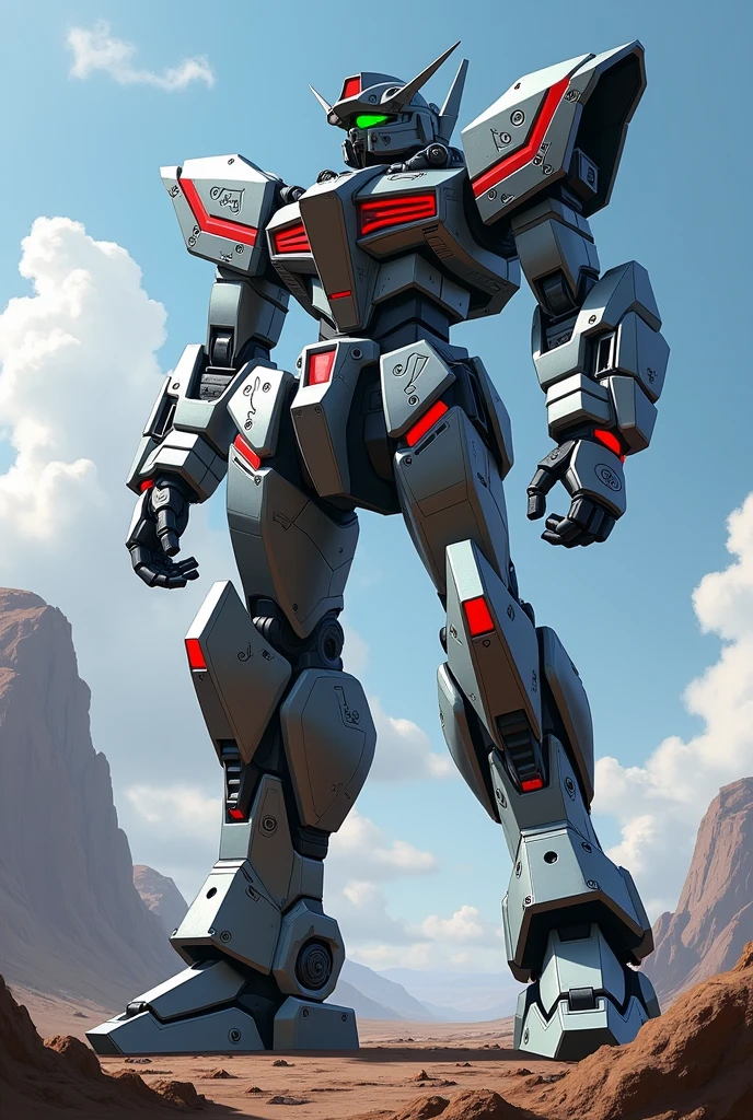 A humanoid robot the size of which could be piloted by someone from the anime Code Geass.、Military Robots