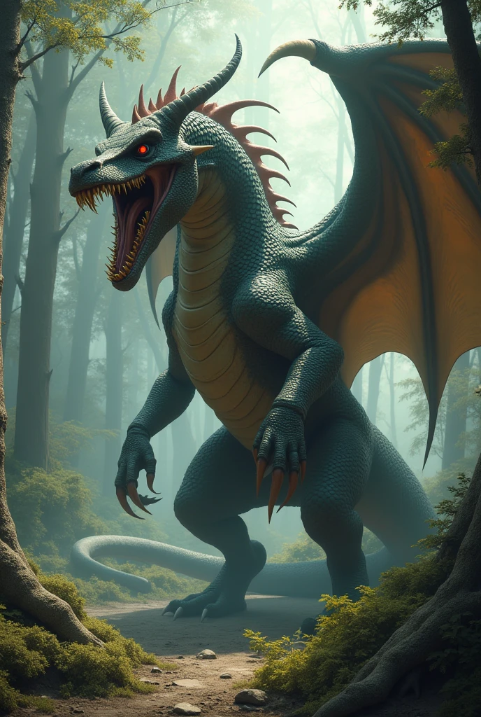 The Jewish mythological beast behemoth. Give it draconic appearance