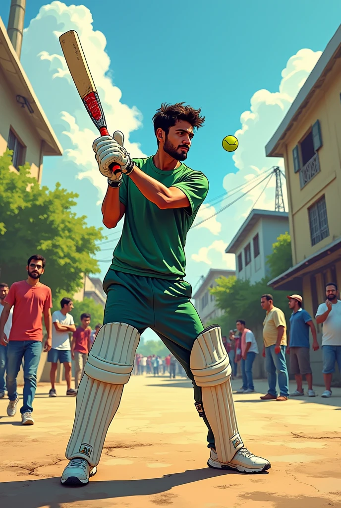 babar azam in tennis ball cricket