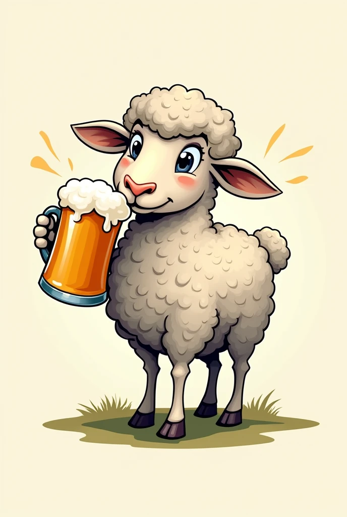 Texel sheep, logo, RABID, Drinking beer, veterinary
