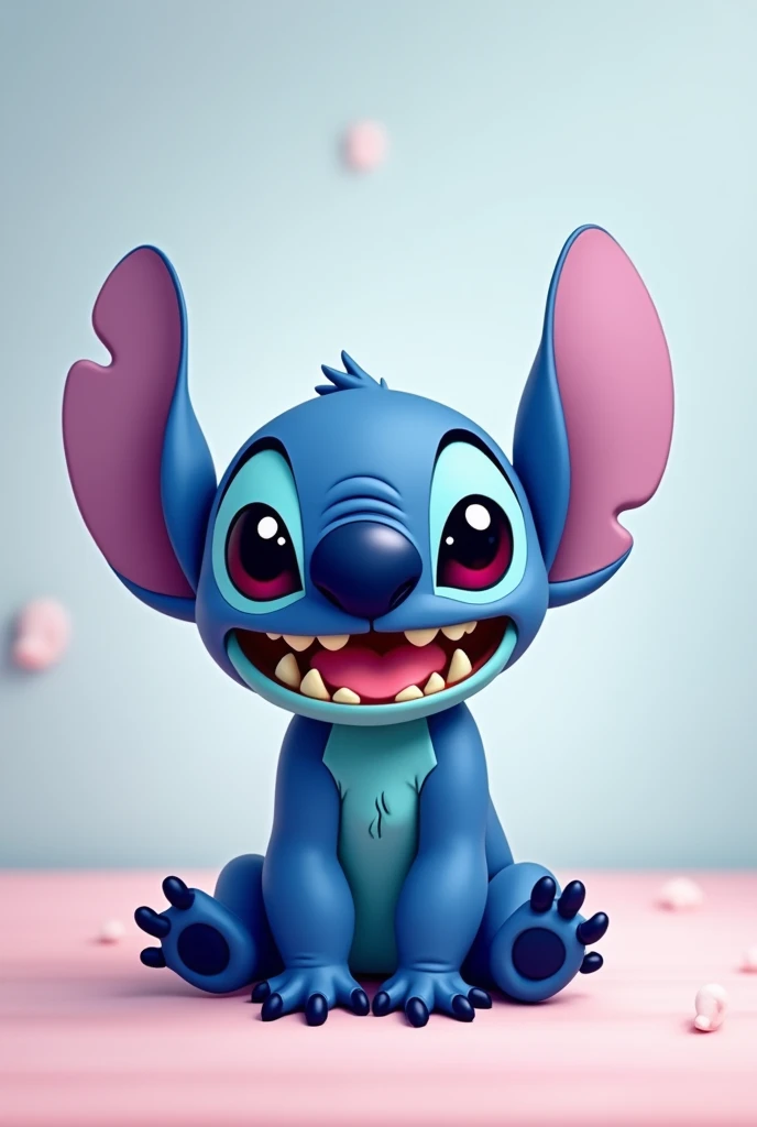 stitch hyper hyper hyper super cute with eyes that shine a lot