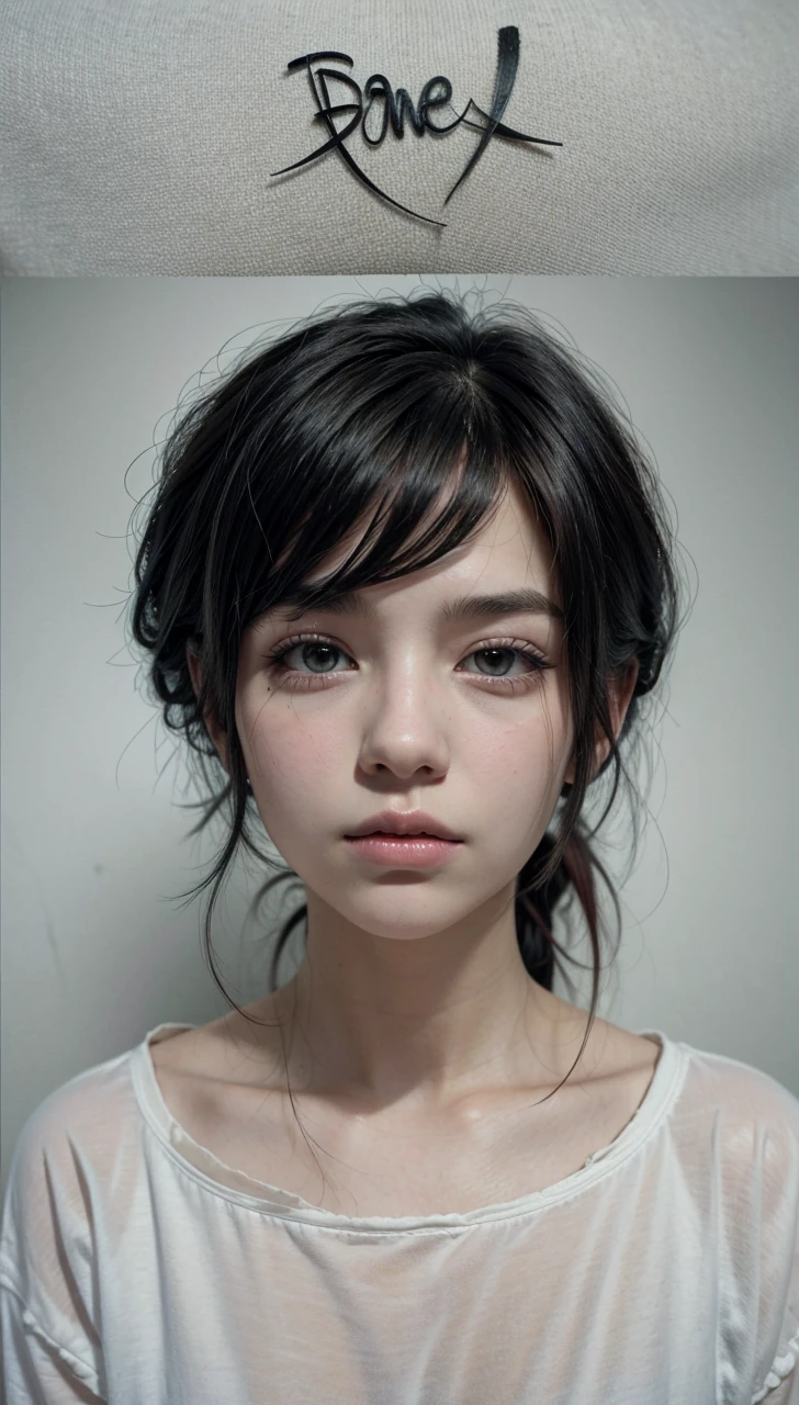 long hair, thinner face, alternative grunge style