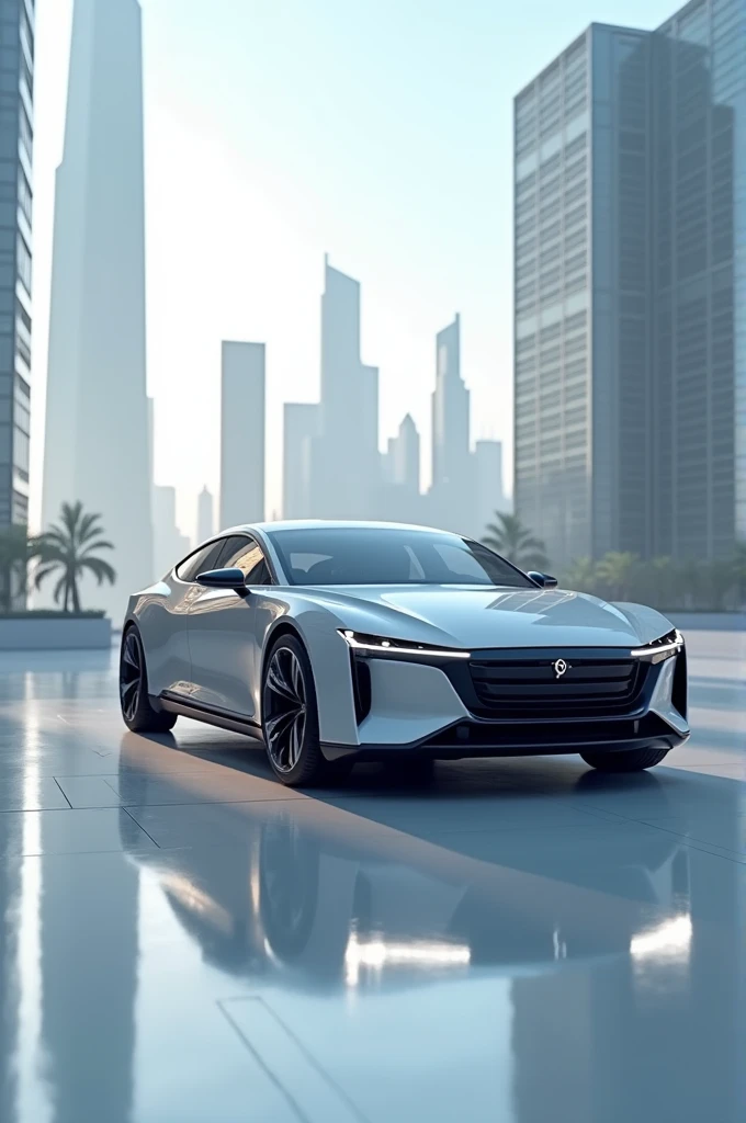 Electric sedan car
