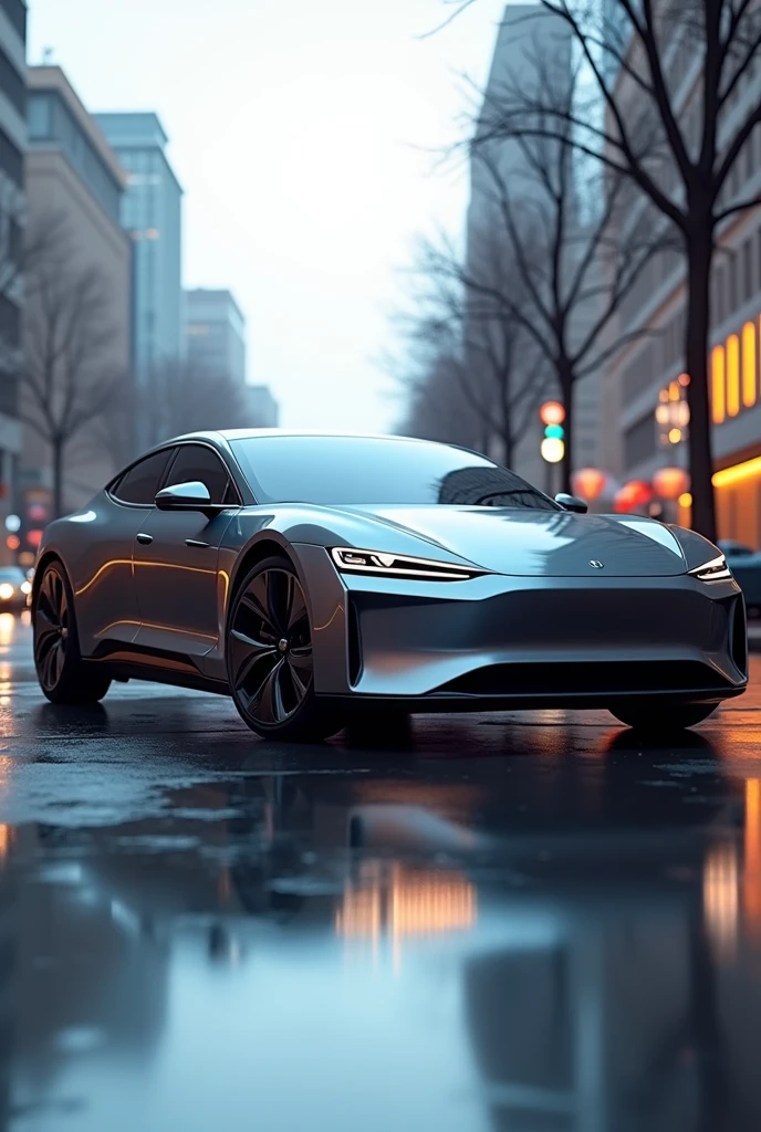 Electric sedan car
