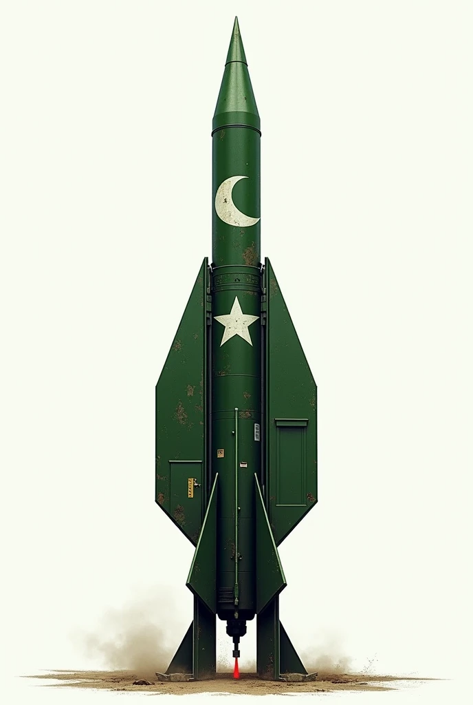 Javelin with Pakistan flag