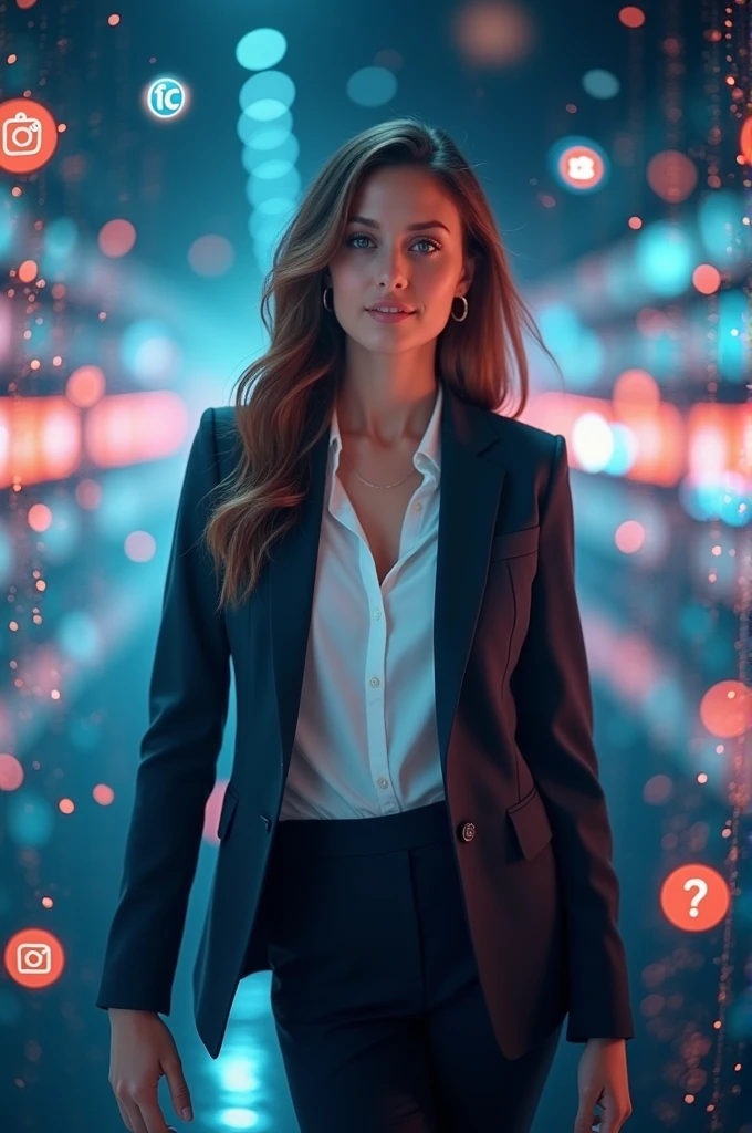 Social media marketing Woman 
