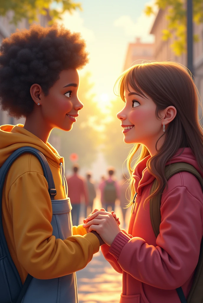 Cut to scenes of people helping others, smiling, and being kind