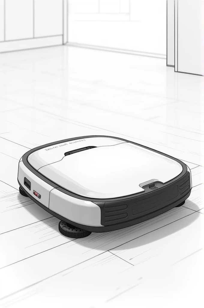 Automatic robot vaccum cleaner sketch 
