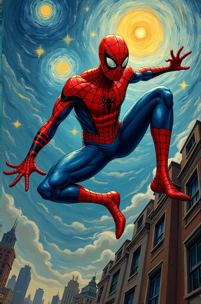 spiderman van gogh