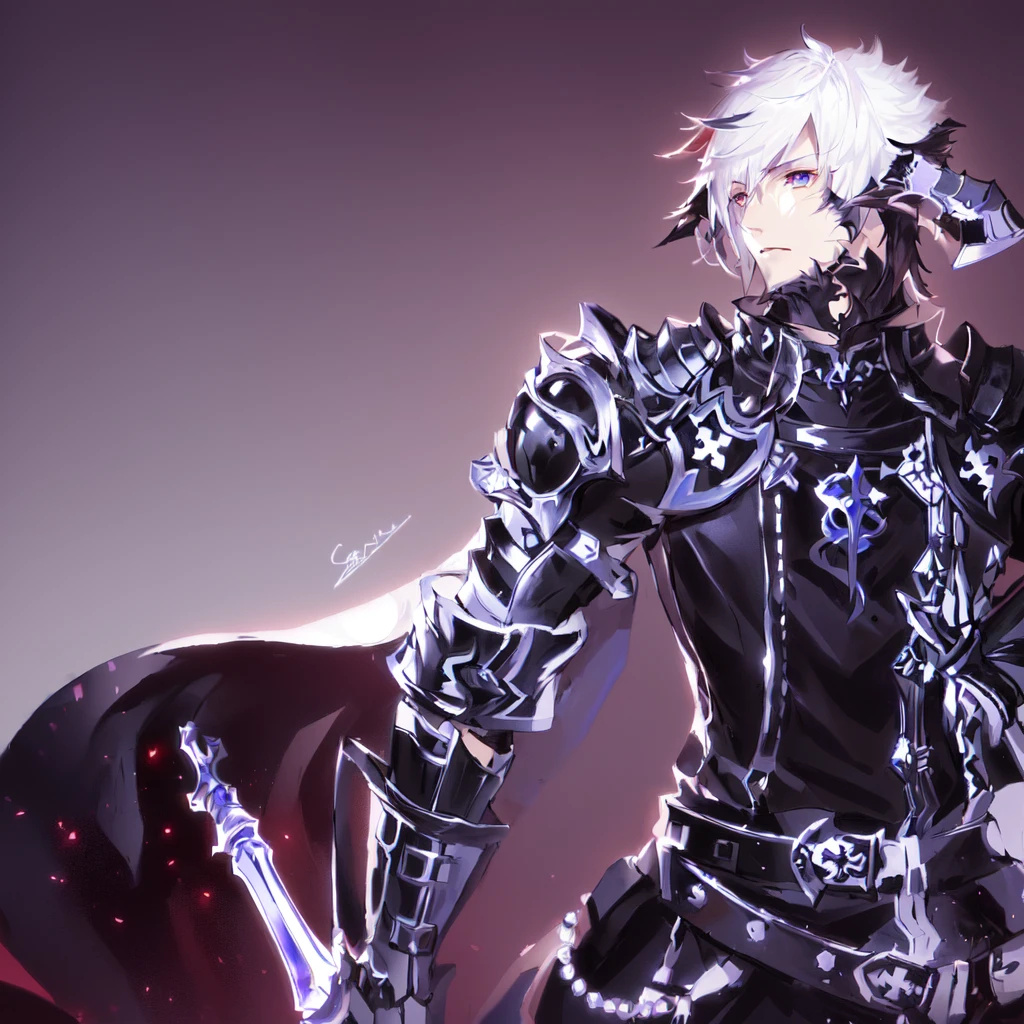 Anime style image of a final fantasy au ra man with white hair and black scales with scars on his face dressed in a knight outfit holding a sword., sacred waters in style of wlop, Portrait of Thancred, sacred waters, cerochan art, I was the point, highly detailed exquisite fanart, cerochan, casimir art, genshin impact keqing, from Shitao, Shadowverse style, son of sparda, au ra character, final fantasy au ra man