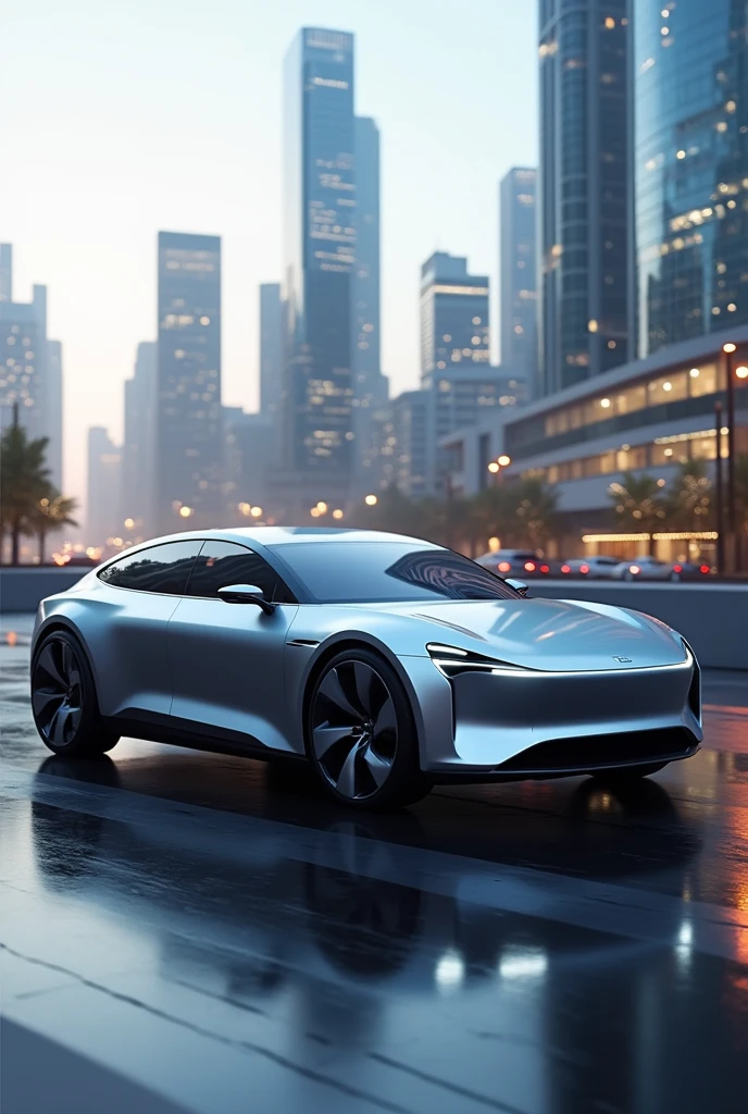 Electric sedan car 