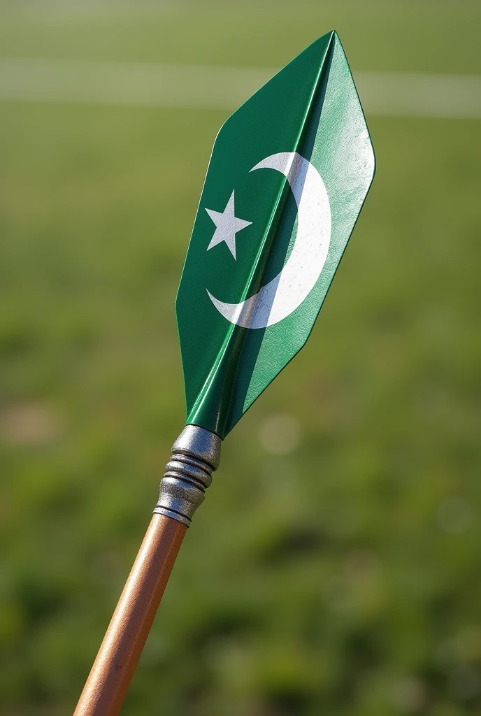 Javelin rod with Pakistan flag