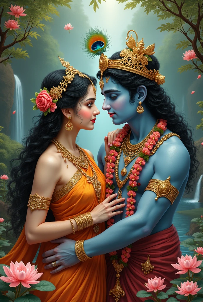 Beautiful pictures of Radha and Krishna 