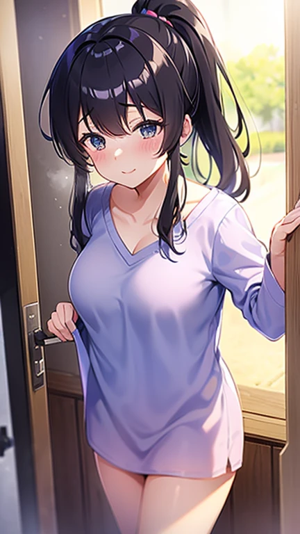 tits、ponytail、pajamas