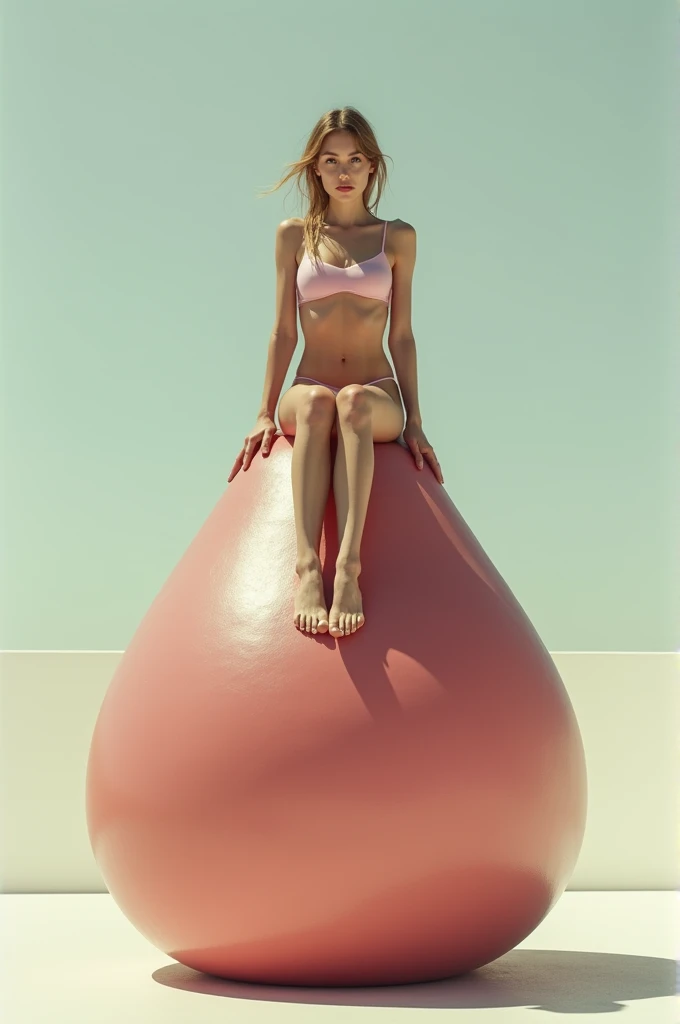 Woman sitting on a penis