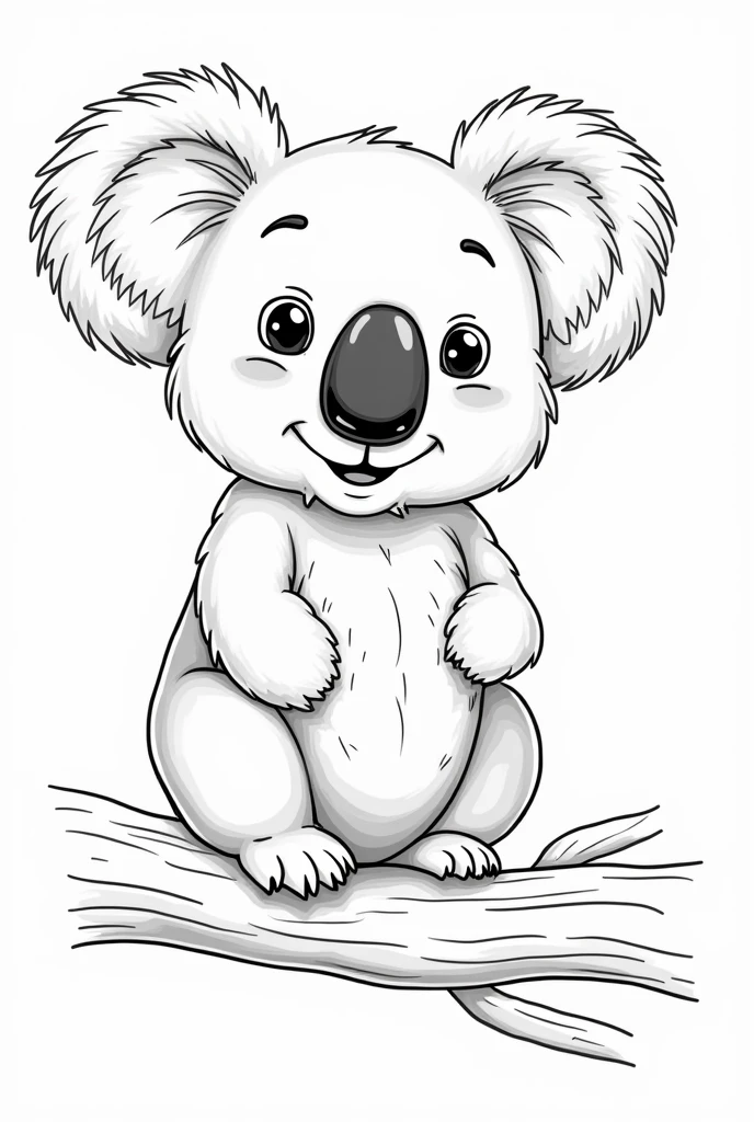 cute koala to coloring