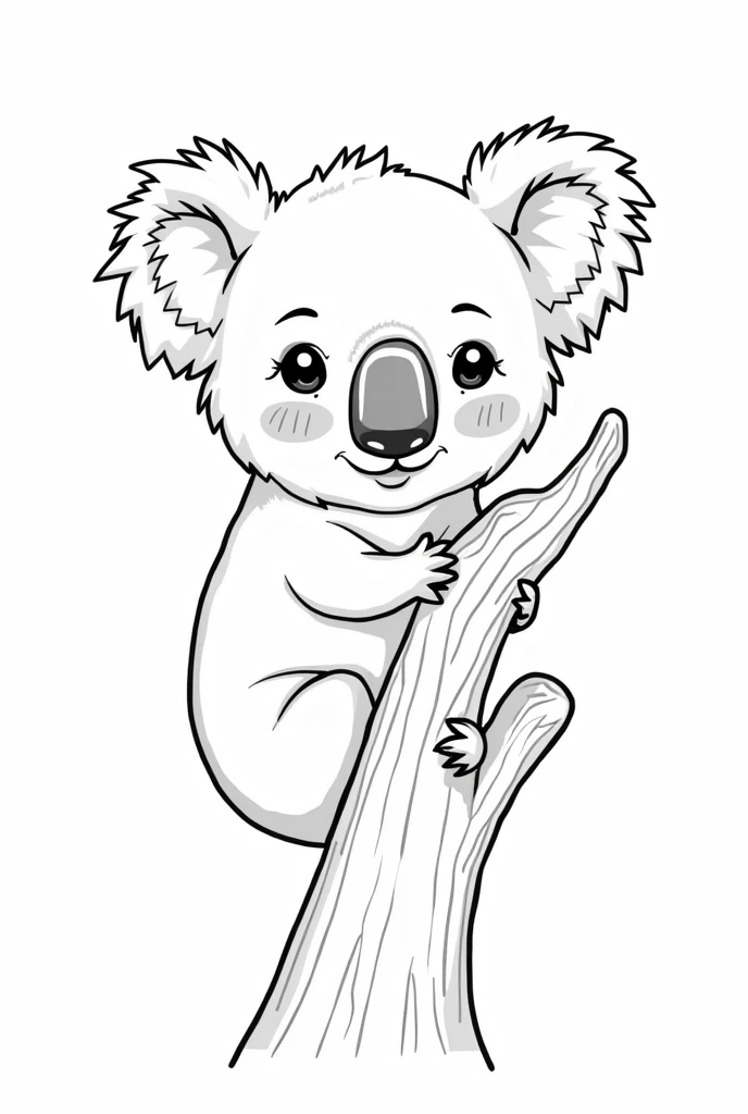 cute koala to coloring