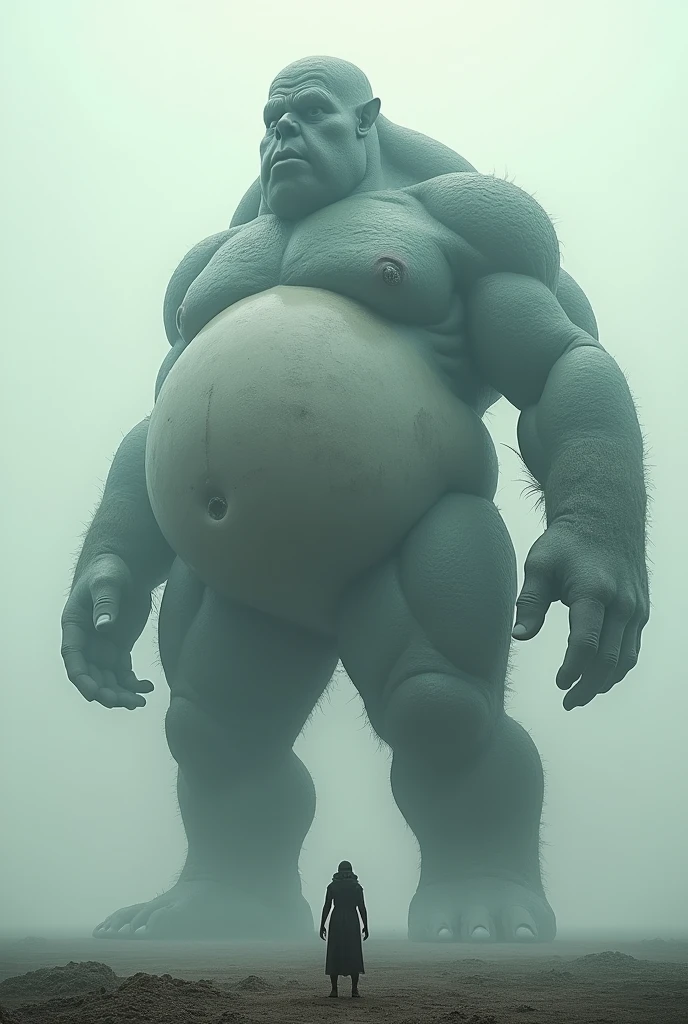 Mountain-like giant Huge belly