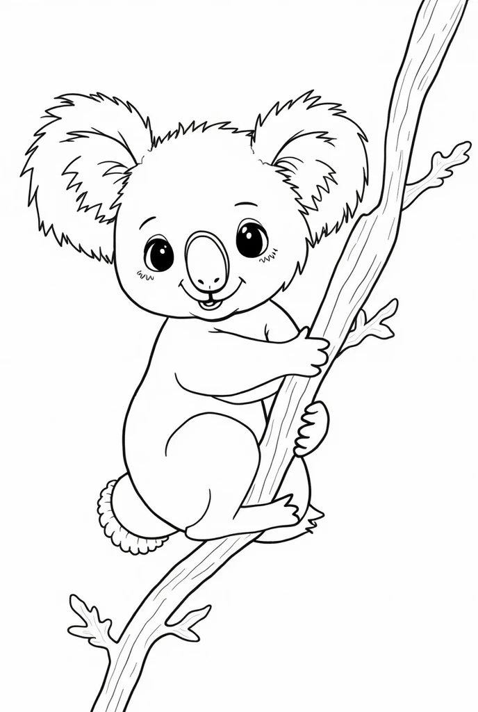 cute koala to coloring