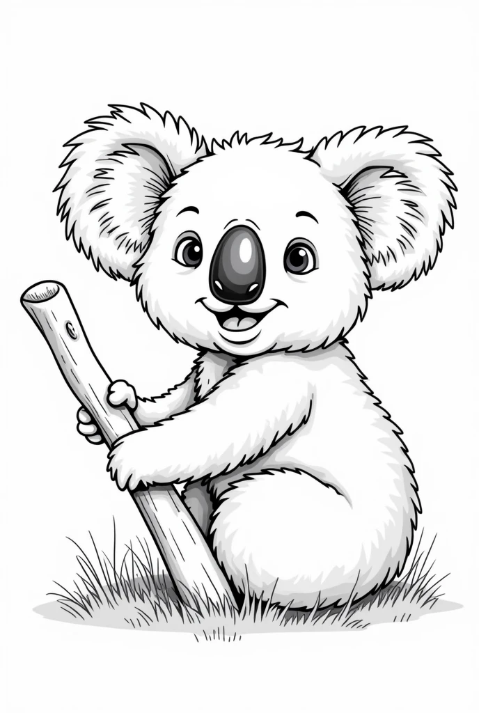 cute koala to coloring