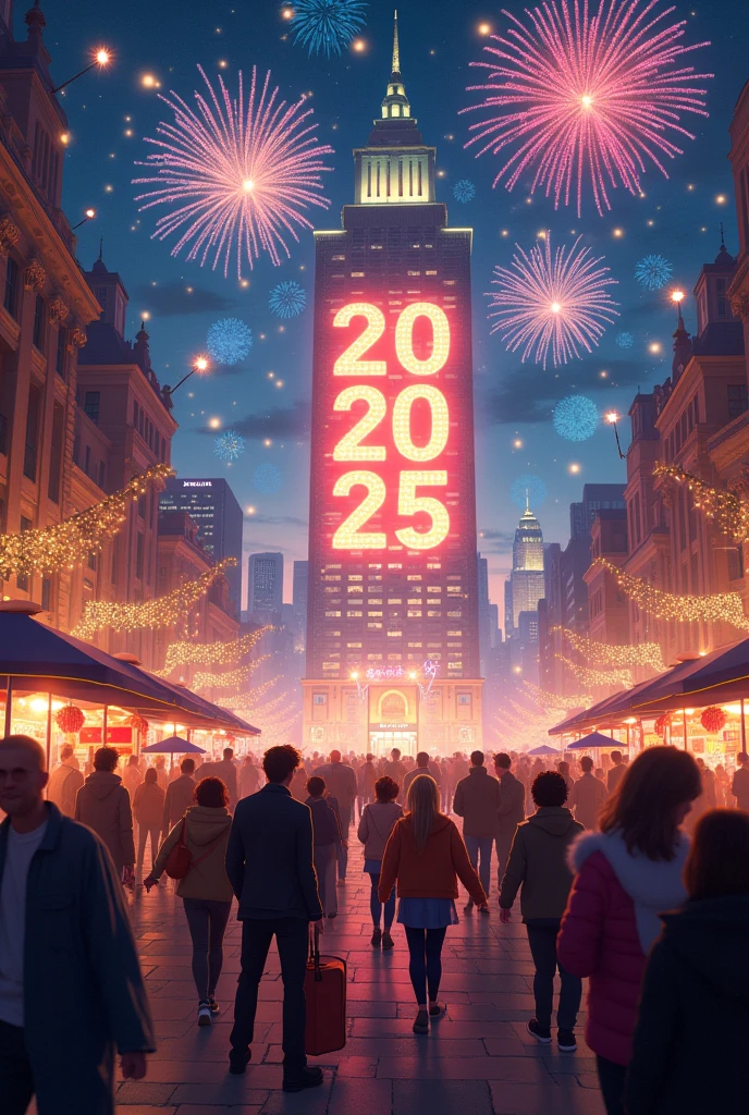 Make me a picture of New Year's Day 2025