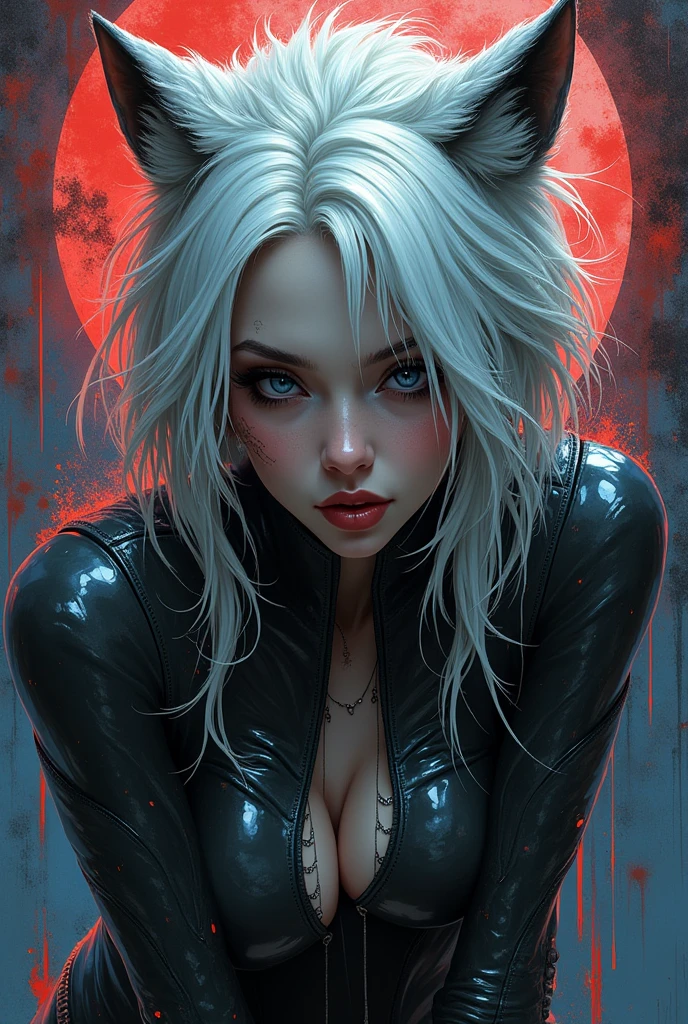 splash art, a quirky liquid portrait of a hauntingly beautiful dark werewolf woman, splash style of paint, Pixar style, Halloween colors, hyper detailed intricately detailed, fantastical, intricate detail, splash screen, liquid, gooey, slime, splashy, fantasy, concept art, 8k resolution, masterpiece, melting, complex background, intricate detailed, dark colors, fantasy, concept art, digital art, intricate, oil on canvas, masterpiece, expert, insanely detailed, 4k resolution.8k, bodybuilder, Greg rutkowski, fluffy wolf, portrait,
bionic prostheses, gothic, cyberpunk, robocop, gamer, in headphones and cap, baseball cap different color,
tattoos, hairy body, women with short and long white hair, attractive beauty,
works by Greg Rutkowski, elegance, dynamic lighting, spectacular lighting, high detail,
digital coloring, 8k, erotica with a clear focus, big tits, porn models, stripper, full face, Scifi armor, Pouting lips, Seductive, Ebony
without underwear, full height, various hairstyles, bust, Phosphorus, Bright colors, Micro Bikinis,
Thongs, Futurism, iron chest, iron tits, The iron bust