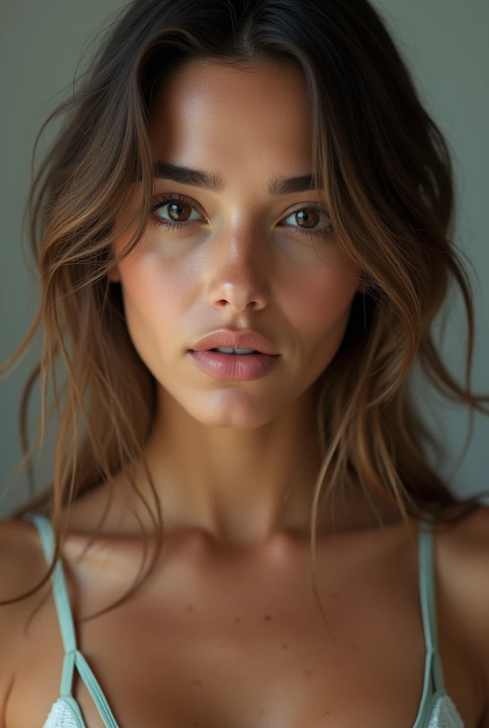 nsfw, Top quality, RAW images, real face, incredibly beautiful girl, cute, silky, Very beautiful Spanish,soft and shiny hair, Depth of written borders, High accuracy, Very detailed,ملابس تدريب ،عيون ووجه Very detailed, students sharp, Real students, Intense focus, Cinema Lighting, small, (small breasts:1.2), (Moderate (:1.2), (Lifting بدلة بحار to show off a small cute bra:1.5)))、